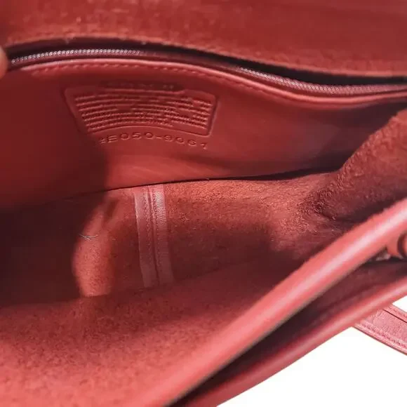 Vintage Coach Red Rambler's Legacy Crossbody Shoulder Bag - 9061 - Picture 5 of 15